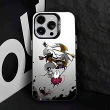 Funda de Teléfono H-Hollow Knight S-Silksong para 17,16,15,14,13,12,11,Pro,Max,Plus,E, Cubierta Negra de TPU - z3 - Ver 9