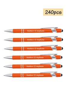1-120pcs Custom Name Pens, Back To School Supplies For Kids, Personalized Business Engraver Pens Ballpoint, Customized Gel Pens, Customizable Teacher Pens, Stylus Pens For Touch Screens, Retractable Writing Ball Pen, Suitable For Birthday Gifts, Teacher's Day, Back To School Supplies, Daily School, Office, Ideas Gifts For Him/Her, Kids, Friends, Students, Workers, Coworkers, Customized Crafts, Vintage, Home & Living, Christmas Home Atmosphere, Souvenirs, Reusable, Adorable, High-Quality, Office Decor, Elegant Living - Multicolor - View 25
