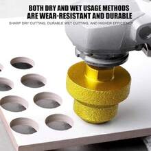 M14 Paso de Perforación de Paso de Vástago 20 Mm 35 Mm 50 Mm Múltiple Capa Múltiple Reamer de Reamer de Acero de Acero Bit Brote para Hormigón de Mármol de AzulejosReamer - como en la foto - Ver 6