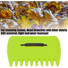 3 in 1 Ergonomic Pickup Rake - Easy Leaf and Grass Grabber Leaf Collector Garden Rake Set 2025 New Lightweight Plastic Leaf Scoop for Picking up Leaves Clippings Grass 1pair-B YellowGarden Rakes - 1 par de amarillos - Ver 6