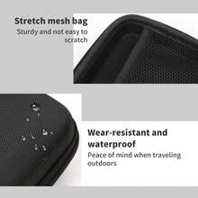 Phomemo D30 D35 Label Maker Case, Waterproof Storage Bag Compatible With NELKO P21/D11/JADENS D110/SUPVAN E10 Label Printer, Fits For Mini Bluetooth Labels Sticker Machine, Box Only - Black - View 6