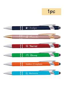 1-120pcs Custom Name Pens, Back To School Supplies For Kids, Personalized Business Engraver Pens Ballpoint, Customized Gel Pens, Customizable Teacher Pens, Stylus Pens For Touch Screens, Retractable Writing Ball Pen, Suitable For Birthday Gifts, Teacher's Day, Back To School Supplies, Daily School, Office, Ideas Gifts For Him/Her, Kids, Friends, Students, Workers, Coworkers, Customized Crafts, Vintage, Home & Living, Christmas Home Atmosphere, Souvenirs, Reusable, Adorable, High-Quality, Office Decor, Elegant Living - Multicolor - View 18