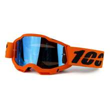 1个全新摩托车滑雪护目镜，聚碳酸酯材质，防尘防风防震，多色可选，适用于自行车、沙滩车、越野摩托车，通用头盔兼容。