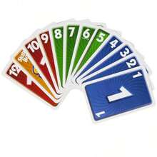 Cartas del juego de mesa Skip BO, Cartas de juego, Cartas negras del juego PHASE 10