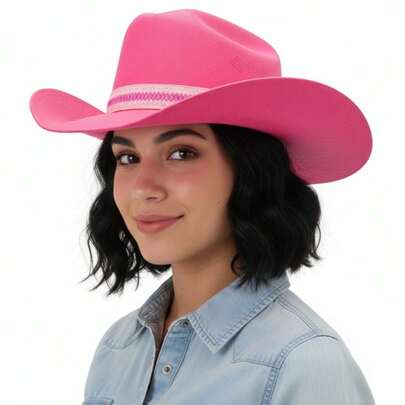 Sombrero Vaquero Texana Alicia Villarreal Lona Unisex Country Moda Fiesta Temática