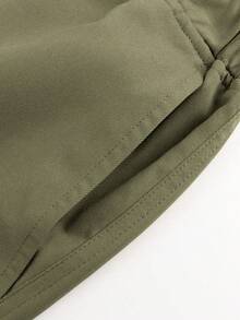 2 Stücke Modische minimalistische Cargo-Hosen mit Mehrfachtaschen für Kleine Jungen, vielseitiges sportliches Design (Tatsächliche Größe fällt klein aus, empfehlen Sie eine Nummer größer zu bestellen basierend auf dem Bild) - Verschiedenfarbig - Übersicht 5