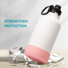 2个装，随机颜色保温杯保护套，硅胶杯套，硅胶杯底垫 - 隨機顏色 - 查看 3