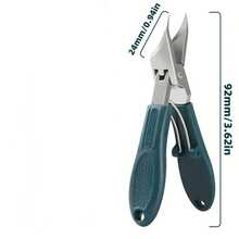 1PC, Nail Clipper - Stainless Steel 25 ° Oblique Blade, Wide Mouth Anti Splash Slope Design, Suitable For Thick Nails And Inlaid Nails, Ergonomic Handle, Ideal Gift For Nail Care, Nail Care Tool - Multicolor - View 4