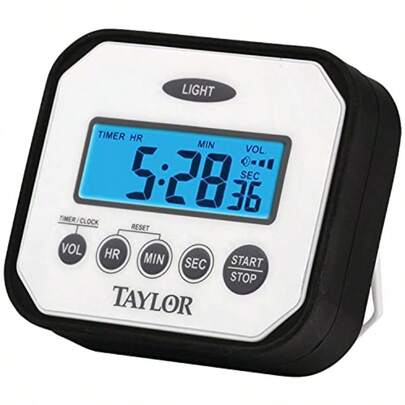 HAWTn' Drop Digital Timer With Volume Settings One Size White