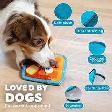 Outward Hound Tough Skinz Durable Squeaky Dog Toy With Two Tough Layers, Waffle, Multicolor, Small,Small,Waffle - Bánh quế - Xem 5