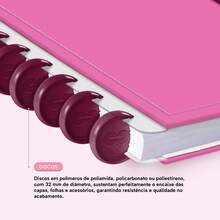 Disco Notebook + Iscool Hardcover 140 Sheets Smart Solid Colors - Mauve - View 9