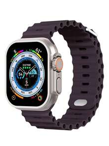 1条男女通用海洋主题柔软硅胶运动表带，适用于38mm、40mm、41mm、42mm、44mm、45mm、49mm的苹果手表，兼容Series 8、7、6、5、4、3、2、1、Ultra、SE等型号。 - 寶藍 - 查看 27