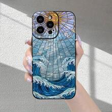 Funda de teléfono creativa personalizada, elegante y minimalista, con patrón de ondas de vidrio, acabado mate premium, diseño resistente a golpes y caídas, resistente a la suciedad y duradera, adecuada para  17/17 Pro/17 Pro Max/17 Air/ 16/16 Pro/16 Pro Max/16 Plus/ 15/15 Pro Max/15 Pro/15 Plus/ 14/14 Pro/14 Plus/14 Pro Max/ 13/13 Pro/13 Pro Max/12/12 Pro/12 Pro Max/11/11 Pro/11 Pro Max/XR/X/XS/XS Max. Es el regalo de cumpleaños perfecto para novias, novios, esposos, esposas, amigos o para uno mismo, innovador y a la moda, adecuado tanto para hombres como para mujeres.El regalo perfecto para familiares y amigos. - Multicolor 2070 - Ver 7