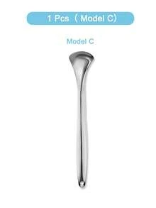 Stainless Steel Tongue Scraper 3 Models Rust-Resistant Durable,Tongue Cleaner Effective Bad Breath Removal Tongue Coating Cleaning, Portable Travel-Friendly For Adults Kids Daily Use, Family Oral Care Oral Hygiene - 銀色 - 查看 9