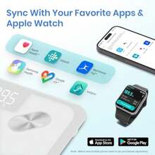 Etekcity Báscula inteligente para peso corporal, precisa hasta 0.02 kg, máquina de pesaje digital de baño para agua grasa muscular IMC para personas, monitores electrónicos de composición corporal Bluetooth, 400 libras(Actualizado Blanco) - Multicolor - Ver 7