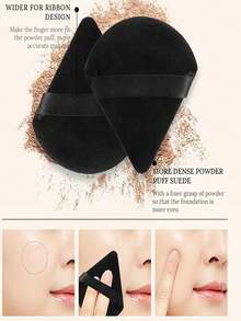 15-Piece Makeup Brush Set Includes Two Black Triangular Powder Puffs (For Loose Powder), Which Are Soft And Have Strong Adhesion; It Also Includes A 13-Piece Makeup Brush Set That Can Be Used For Blush, Liquid Lipstick, Lip Balm, And Concealer.