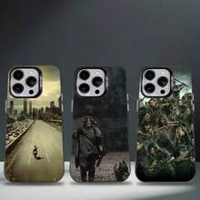 Funda de teléfono TWD T-The Walking Dead para iPhone 17,16,15,14,13,12,11,Ais,Pro,Max,Plus, anti-caída, negra mate, dura - z1 - Ver 1