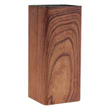 Wood Grain Plastic Knife Block - Universal Free-Insert PP Storage Rack, Cylindrical Kitchen Knife Holder With Drainage