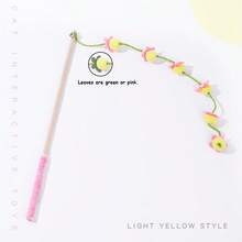 Bountiful Tomato Cat Teaser Wand, Felt Bell Persimmon Cat Toy, Pet Toy - Multicolor - View 12