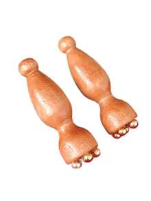 1pc/3pcs Massage Comb, Small Lotus Shower Head Brass Massage Tool, Facial Beauty Device, Eye Massage Stick, Acupressure Pen, Facial Care - Multicolor - View 10