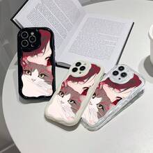 Funda de Teléfono Suave con Impresión de Olas Crema para X a la Serie 16, Funda de Teléfono a Prueba de Golpes, Regalo Lindo para Chicas, Funda de Teléfono con Olas Crema, Funda de Teléfono de Navidad, Funda de Teléfono de Halloween, Funda de Teléfono Linda, Regalo de Vacaciones, Diseño de Moda, Funda Elegante, Impresión, Funda Duradera, Cubierta a Prueba de Golpes, Amantes de, Chicas Adolescentes - Negro - Ver 8