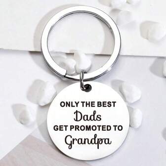 1 pieza Regalos de Navidad y cumpleaños para el nuevo abuelo, solo los mejores padres son promovidos a abuelos, llavero para el abuelo primerizo, regalos para el abuelo, regalo del Día del Padre para el abuelo primerizo