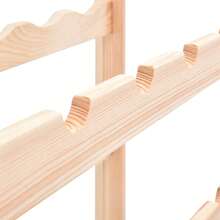 Portabottiglie vidaXL per 20 bottiglie, in legno di pino - Castano - Visualizzare 3