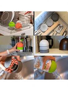 Collapsible Food Strainer Mini Silicone Can Filter Portable Kitchen Draining Sieve Multifunctional Mesh Cooking Tools Home Accessories 1 Pack - 灰色 - 查看 6