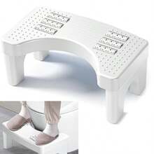 Squatting Toilet Stool For Adults Portable Toilet Step Foot Rest For Bathroom - White - View 6