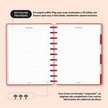 Disco Notebook + Iscool Hardcover 140 Sheets Smart Solid Colors - Red - View 7