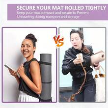 1pc Yoga Mat Strap, Adjustable Thick Carry Strap For Transporting Large Yoga Mats, Stretchy