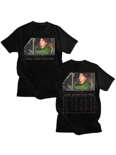 Camisetas De La Gira Ultra Sodade 2025 De Kevin Kaarl, Ropa Casual De Algodón Para Mujer_hombre, Nueva Moda De Estampado, Cuello Redondo, Manga Corta