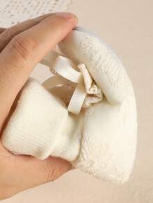 Infant Soft Sole Warm Lined Shoes For Infant Girls 0-1 Years Old, 3-6 Months, Solid Color, Autumn/Winter