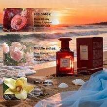 3.4 Oz Men's Eau De Toilette Spray - Men's Amber Spicy Perfume - With Black Cherry, Cherry Liqueur And Bitter Almond - Medium Perfume,Christmas Gifts - Black Cherry/BitterAlmond - 查看 2