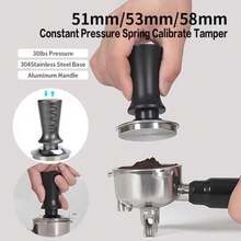 51mm 53mm 58mm Espresso Tamper Constant Pressure With Calibrated Spring Loaded Stainless Steel Accessories Coffee Barista - Multicolor - View 1