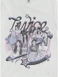 TWICE This Is For World Tour Graphic T Shirt, ONCE Kpop Fan Gift, Nayeon, Jeongyeon, Momo, Sana, Jihyo, Mina, Dahyun, Chaeyoung, Tzuyu - 白色 - 查看 2