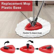 O-Cedar Spin Mop Replacement Head Set With Base And 30" To 58" Handle, Combo Set Includes 4 Pack Mop Refills - Red - View 11
