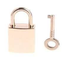 Mini Archaize Padlocks Key Lock With Key For Jewelry Box Storage Box Diary Book - Multicolor - View 10