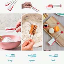 Dreamfarm Levoons Steel Scrape Level Measuring Spoon Set Truck Red by Dreamfarms(default) - Multicolor - Ver 2