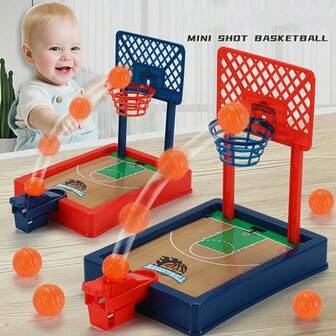 双人手指篮球游戏 - 适合青少年聚会娱乐的桌面运动玩具，耐用塑料材质