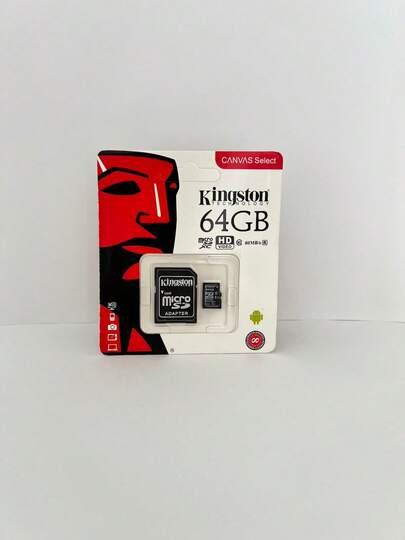 MEMORIA MICRO SD 64GB, COLOR NEGRO
