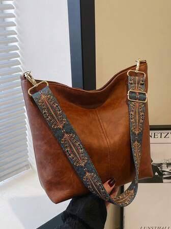 2026 Summer New Fashion Handbags, Shoulder Bags, Crossbody Bags, Tote Bags, Large Capacity, Wide Strap Shoulder/Crossbody Bags, High-Quality Commuter Handbags, Large Capacity Crossbody Bucket Bags, Mother-Daughter Bucket Bags, Women's