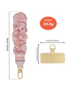 1pc Foldable Fabric Lanyard Strap, Elegant Women Phone Hanging Rope, Anti-Drop Phone Lanyard, Creative Phone Strap, Anti-Lost Phone Cord (Compact & Space-Saving)