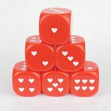 Heart-Shaped Dice, Perfect Gaming Accessory And Valentine's Day Gift - Multicolor - View 11