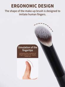 MAANGE 3pcs Professional Makeup Brush Set,Foundation Brush,Loose Powder Brush,Concealer Brush,Highlight Brush,Contouring Brush Makeup Tools Using Soft Fibers And Gentle On The Skin,Multifunctional Ultra-Soft Makeup Brush Tools,Easy To Carry Travel Kit,Gift For Women&Girls - Black - View 9