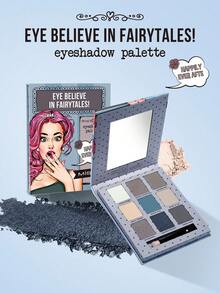 Tavolozza ombretti Fairy Tale di MISSLYN, combo di 9 ombretti con specchio e pennello, ombretti opachi, shimmer e glitter, alta pigmentazione, lunga tenuta, facile da sfumare, texture morbida, vegana, senza crudeltà - #3 Felicemente anche dopo - Visualizzare 7