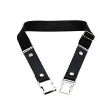 2 pièces Jarretière de jambe avec boucle gratuite, jarretières de cuisse ajustables noir pour les femmes lors de soirées - Noir - Voir 4