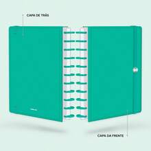 Disco Notebook + Iscool Hardcover 140 Sheets Smart Solid Colors - Green - View 3