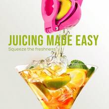 Zulay Kitchen - Exprimidor de limon de metal 2 en 1 Exprimidor de limon resistente de extraccion maxima Exprimidor de limon manual facil de limpiar Exprimidor de limon facil de usar Exprimidor - Fruta del dragónFruta del dragón - Ver 3