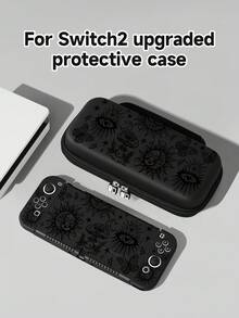 1 pieza Funda protectora con estampado de estrella oscura y luna, compatible con Switch2 (2025) / Switch NS / Switch OLED / Lite, accesorios compatibles con Switch / Switch 2 Gaming Console, juego completo que incluye bolsa de almacenamiento, ranura para tarjetas, base, mejor regalo compatible con jugadores de Switch - multicolor - Ver 1